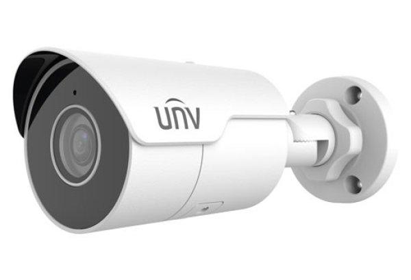 UNIVIEW IP kamera 2688x1520 (4 Mpix), akár 30  felv./mp, H.265, obj. 2,8 mm
(101,1°), PoE, Mic, IR 50m, WDR 120dB, ROI, Micro SDXC,  (IP6 - PC