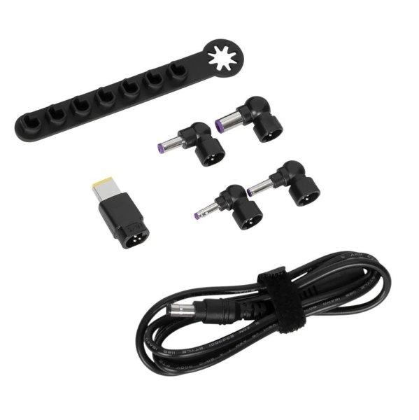 Targus 90W Legacy Power Accessory Kit (DC Cable to Tip + 5 Tips + Storage
Bar)1,8M Black