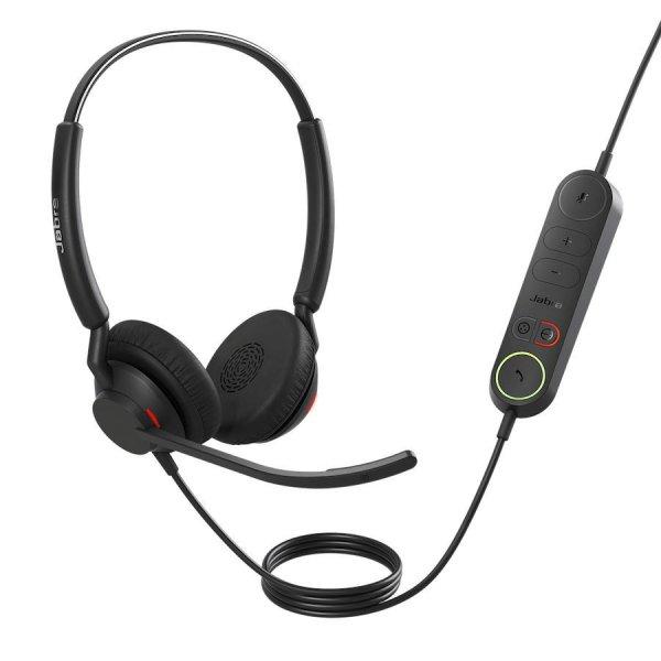 Jabra Engage 40 USB C/A UC Stereo Headset + Control Unit Black