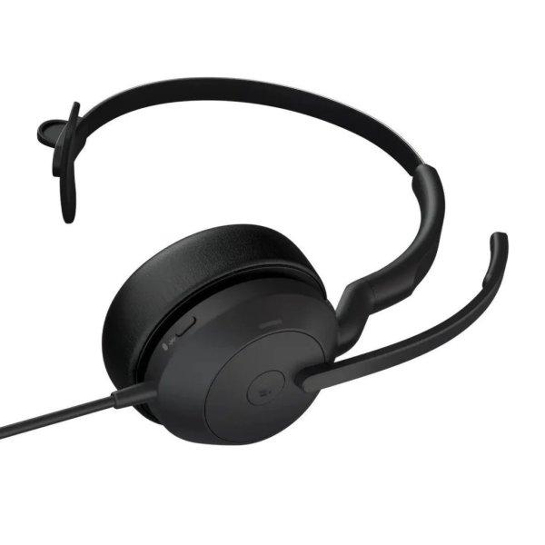 Jabra Evolve2 50 USB-C/A UC Mono Bluetooth Headset Black