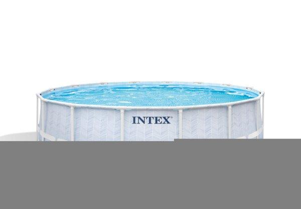INTEX MetalPrism Set Chevron medence 488 x 122 cm (26746)