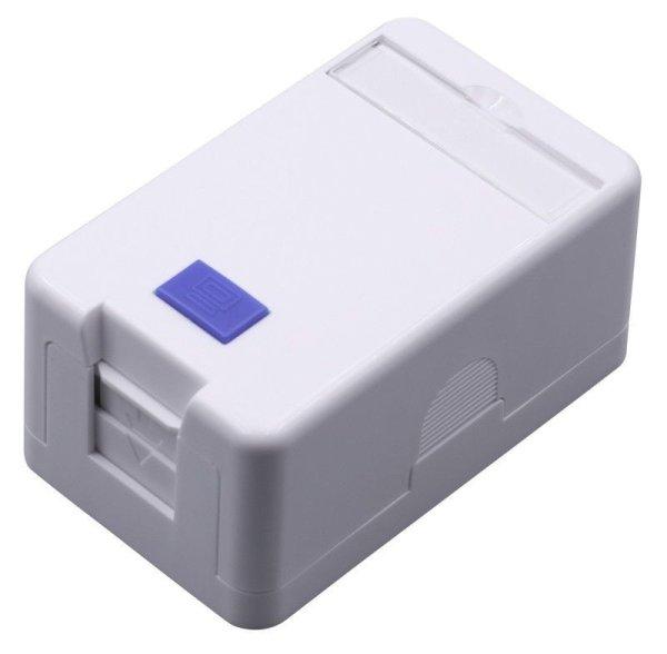 Nestron Keystone fali aljzat, felületre szerelhető; 1 portos; árnyékolatlan;
90°/180° keystone kompatibilis