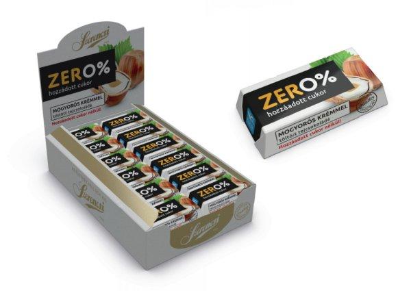 Szerencsi zero mogyoró ízű krémmel töltött tejcsokoládé
édesítőszerrel 21 g