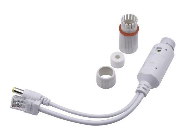 Nestron 12V PoE splitter, PoE bemenet / 12VDC+10/100 Ethernet kimenet; max. 30W;
IP67