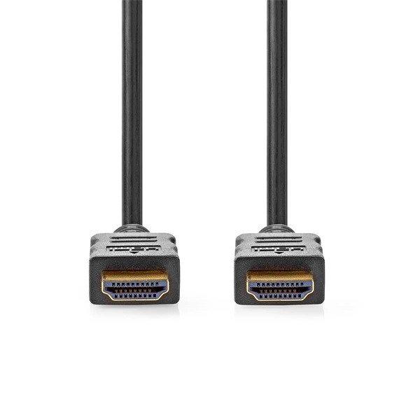 Nedis CVGL34060BK20 ultra HD HDMI kábel, HDMI dugó - dugó, 4K@60Hz, ARC, 18
Gbps, aranyozott csatlakozók, hossz 2m