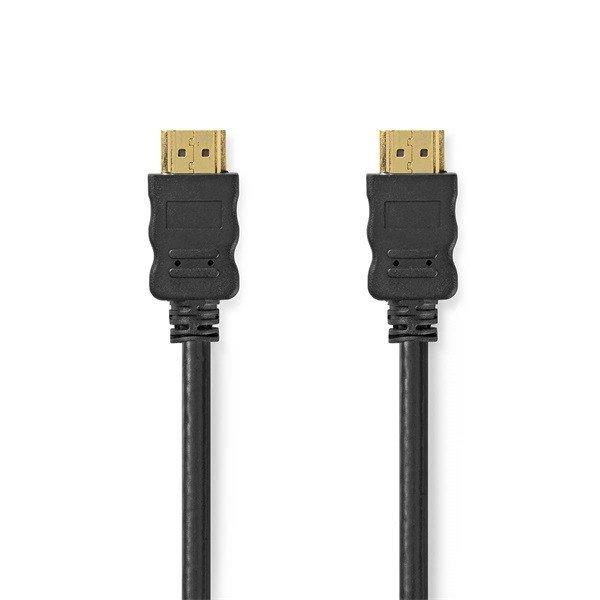 Nedis CVGL34060BK10 ultra HD HDMI kábel, HDMI dugó - dugó, 4K@60Hz, ARC, 18
Gbps, aranyozott csatlakozók, hossz 1m