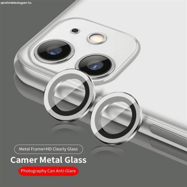 Apple iPhone 11 Pro/11 Pro Max Lito S+ 3D Fém Kamera Védő Üvegfólia -
Ezüst