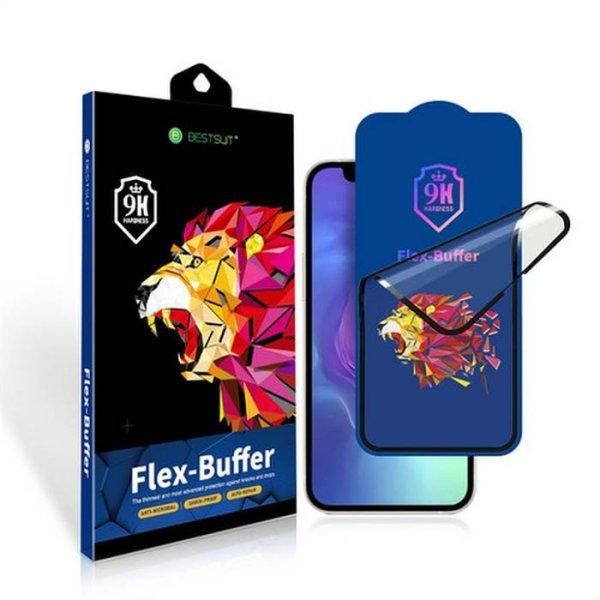 BESTSUIT Flex-Buffer hibrid üveg 5d antibakteriális biomaster bevonattal Apple
iPhone 12 mini 5,4"fekete