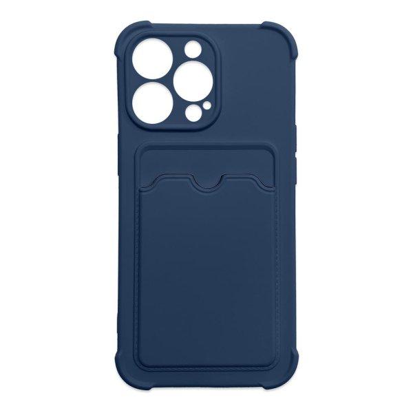 Card Armor tok iPhone 12 Pro kártyatartóval, légzsákkal, és megerősített
védelemmel sötétkék
