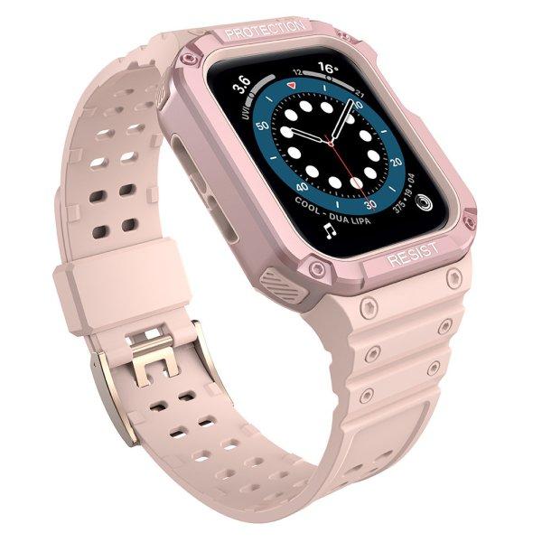 Protect okosóra szíj Watch 7/6 / 5/4/3/2 / SE (41/40 / 38mm) Pink tok