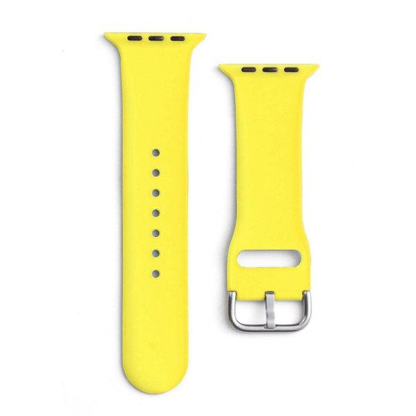 APS szilikon csereszíj Apple Watch 9 / 8 / 7 / 6 / 5 / 4 / 3 / 2 / SE (41 / 40
/ 38mm) sárga