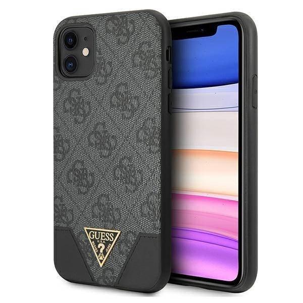 Guess GUHCN61PU4GHBK iPhone 11 6,1" / Xr szürke 4G Triangle Collection
keménytok