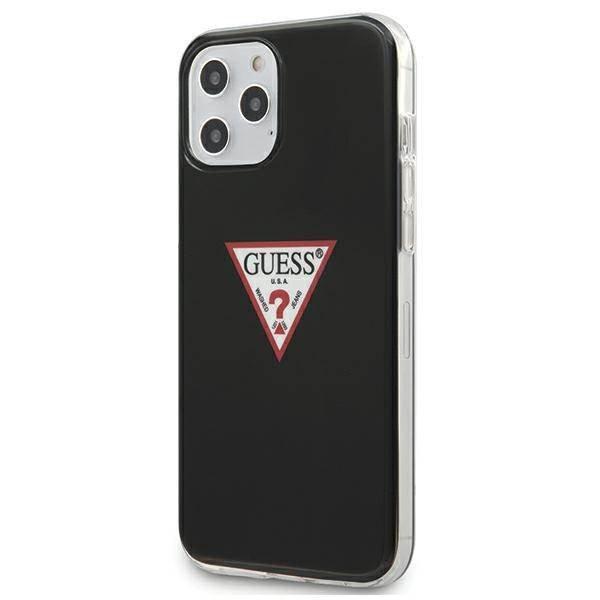 Guess GUHCP12MPCUCTLBK iPhone 12/12 Pro 6,1" fekete Triangle Collection
keménytok
