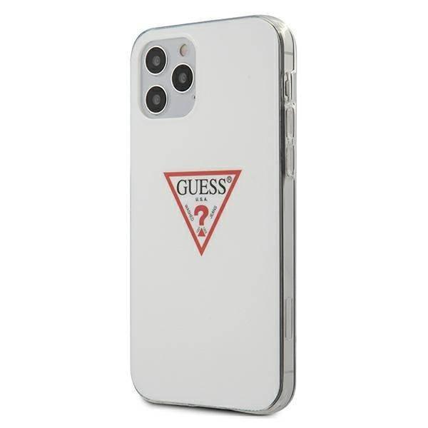 Guess GUHCP12MPCUCTLWH iPhone 12/12 Pro 6,1" fehér Triangle Collection
keménytok