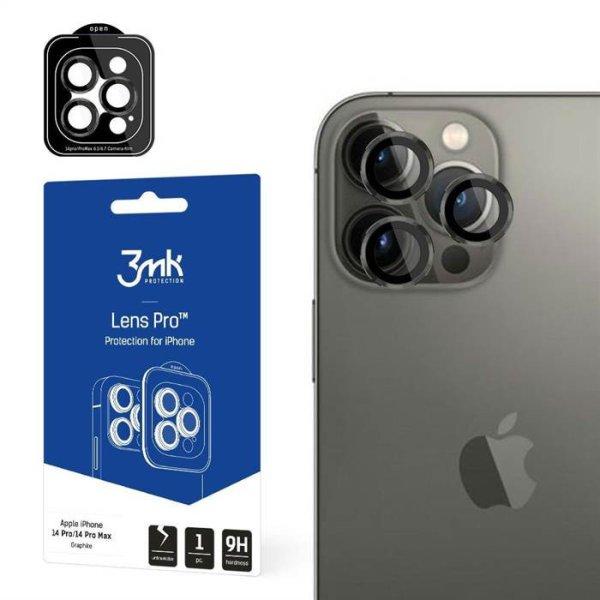 3MK Lens Protection Pro iPhone 14 Pro / 14 Pro Max grafit kamera védőfólia
rögzítőkerettel