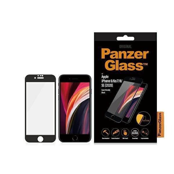 PanzerGlass E2E Super+ iPhone 6/6s/7/8 /SE 2020 / SE 2022 tokbarát fekete
kijelzővédő fólia