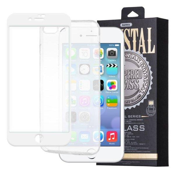 iPhone X / XS / 11 Pro (5,8") előlapi üvegfólia, 3D PET, fehér, Remax
GL-08