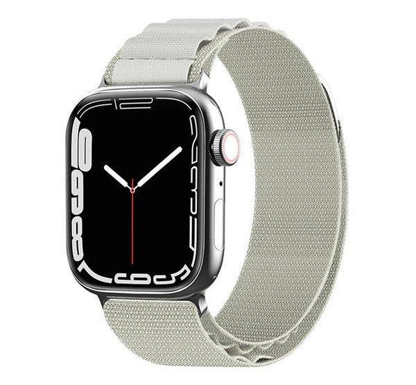 Pótszíj (egyedi méret, kicsi, nylon, SPORT) FEHÉR Apple Watch Series 9 41mm,
Watch Series 8 41mm, Watch Series 7 41mm