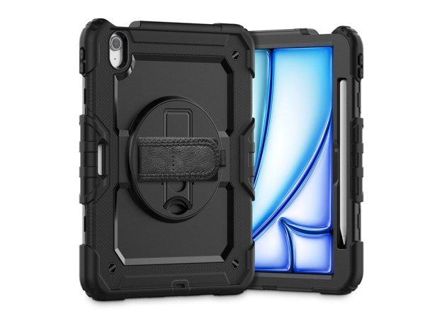 Tech-Protect Solid 360 ütésálló tok - Apple iPad Air 6 (2024) 11",
kijelzővédővel - fekete - ECO