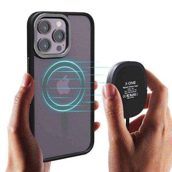 X-One Dropguard Magnetic Case Air MagSafe-kompatibilis tok iPhone 16 Pro Max -
fekete
