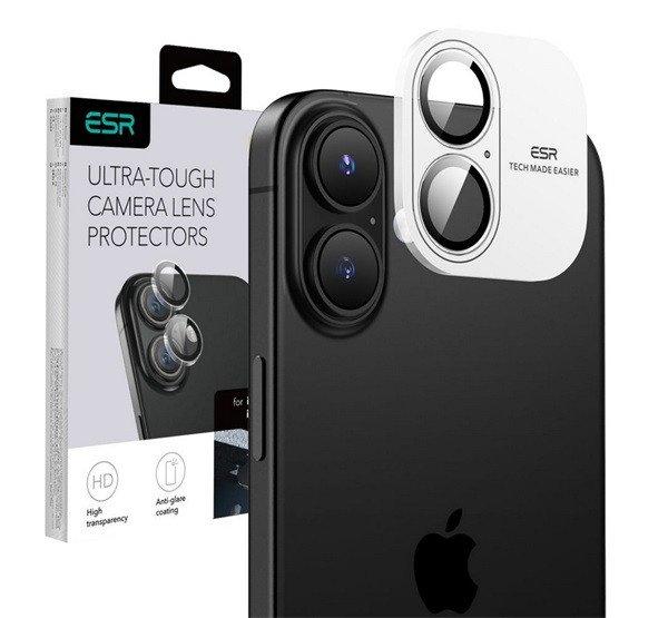 ESR kameravédő üveg (9H) ÁTLÁTSZÓ Apple iPhone 16 Plus, iPhone 16