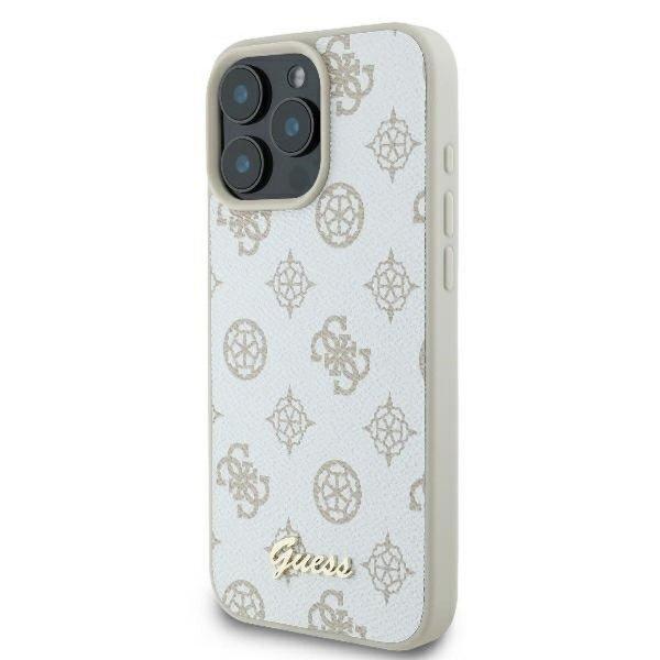 Guess GUHMP16XPGPYSH Peony Script Logo MagSafe-kompatibilis tok iPhone 16 Pro
Max - fehér
