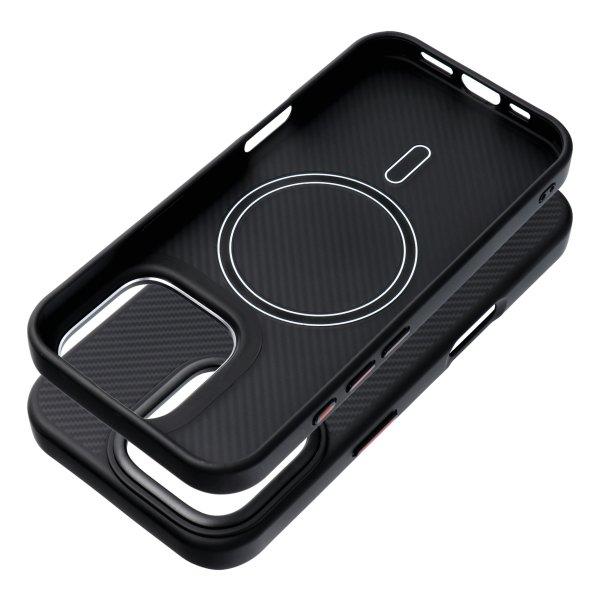 CARBON ELITE MAG COVER MagSafe-kompatibilis tok iPhone 14 Pro Max - fekete