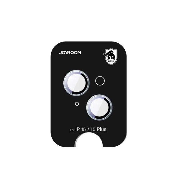 Joyroom JR-MFY0250 kamera lencse védő fólia kék szegéllyel iPhone 15/15
Plus