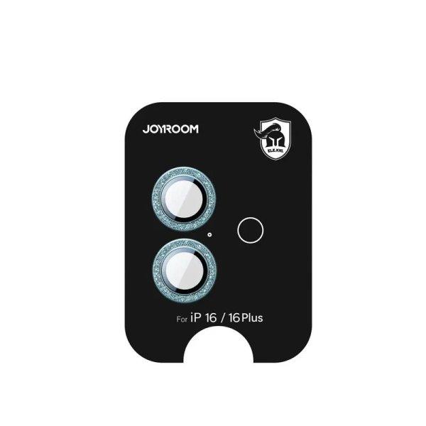 Joyroom JR-MSF0301 kamera lencse védő fólia zöld szegéllyel iPhone 16/16
Plus
