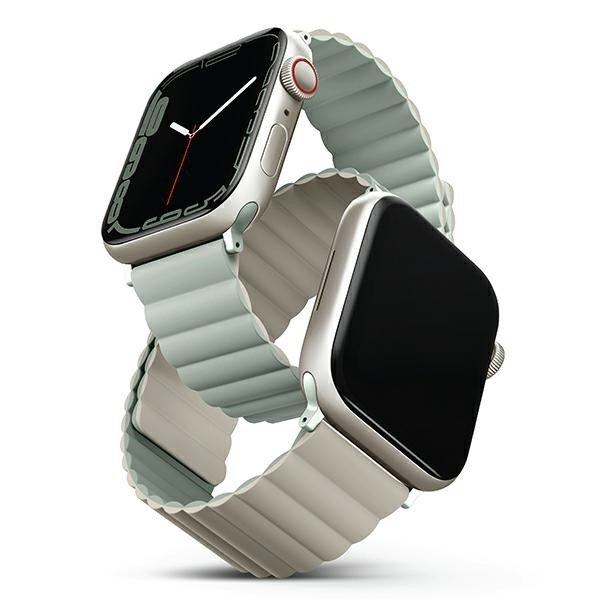 UNIQ Revix szíj Apple Watch 38 / 40 / 41 mm - zöld-bézs