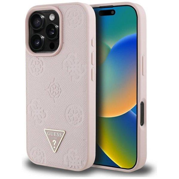 Guess GUHMP16XPGBTMP Grained Hot Stamp Peony Triangle Logo MagSafe-kompatibilis
tok iPhone 16 Pro Max - rózsaszín