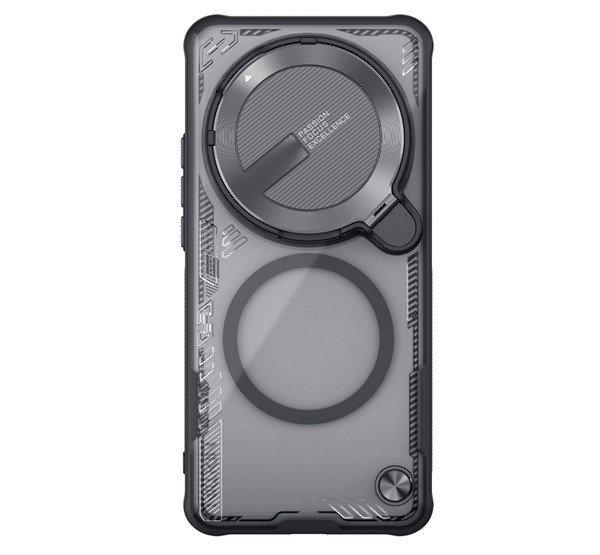 NILLKIN ICEBLADE PROP szilikon telefonvédő (ütésállóság, kameravédő,
kitámasztó, MagSafe) FEKETE Xiaomi 15 Ultra