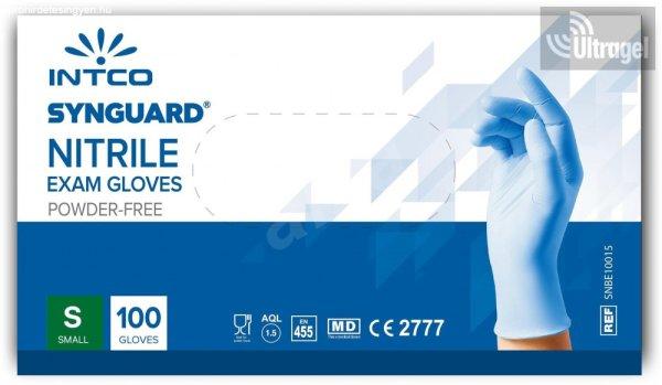 INTCO Synguard NITRIL - púdermentes VIZSGÁLÓKESZTYŰ; S,M,L,XL
