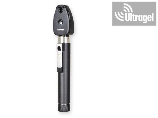 Oftalmoszkóp 2.5V LED, tölthető akkuval - Sigma (USB vagy asztali töltés)