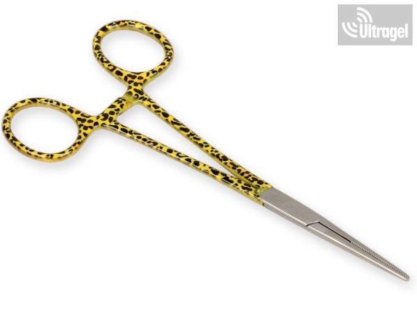 Érfogó - egyenes 16cm, leopárdos