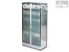 Rozsdamentes fmszekrny vegajtval 100x48x190cm