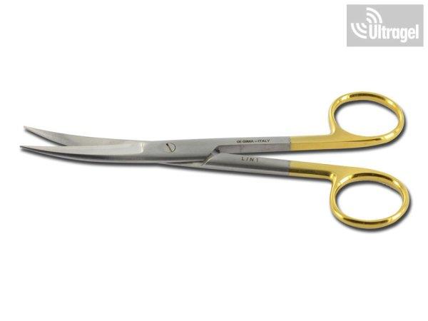 Gold - Olló 14.5cm, Hajlított, Hegyes/Hegyes