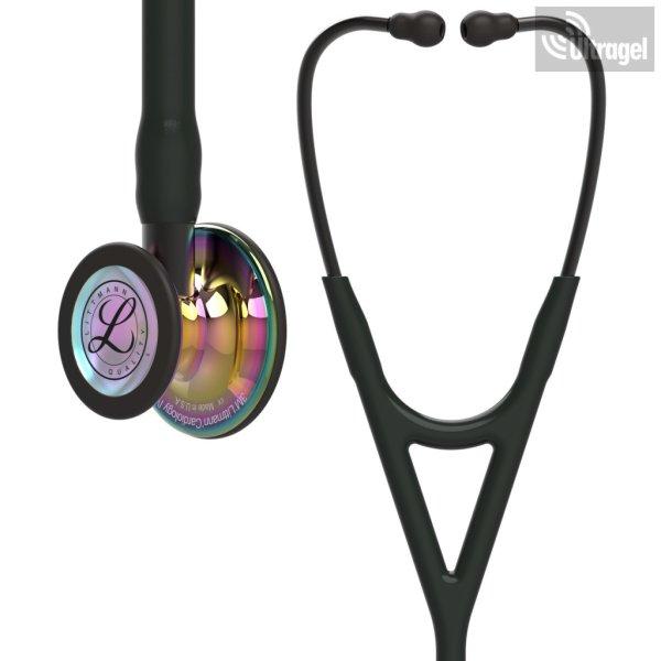 Littmann® Cardiology IV kardiológiai fonendoszkóp - 6240 FEKETE -
SZIVÁRVÁNYOS FEJ