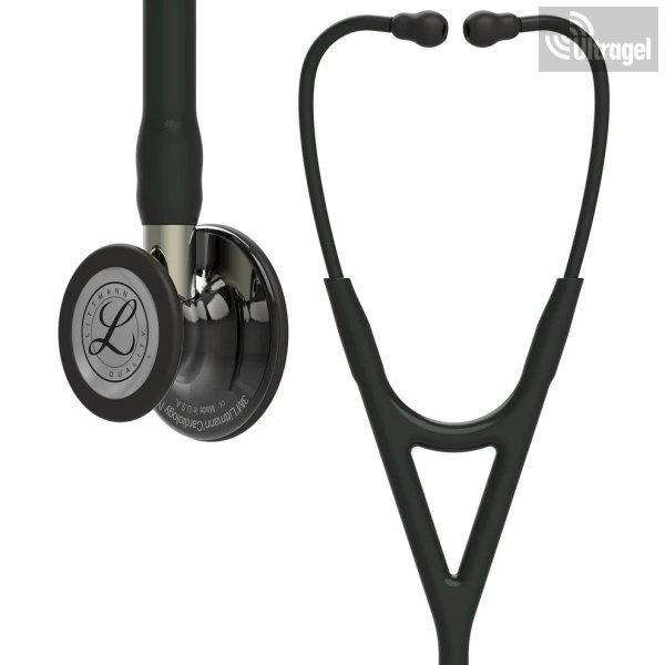 Littmann® Cardiology IV kardiológiai fonendoszkóp - 6204 FEKETE -
FÜSTSZÍNÜ FEJ - TÜKÖRPOLÍR SZÁR