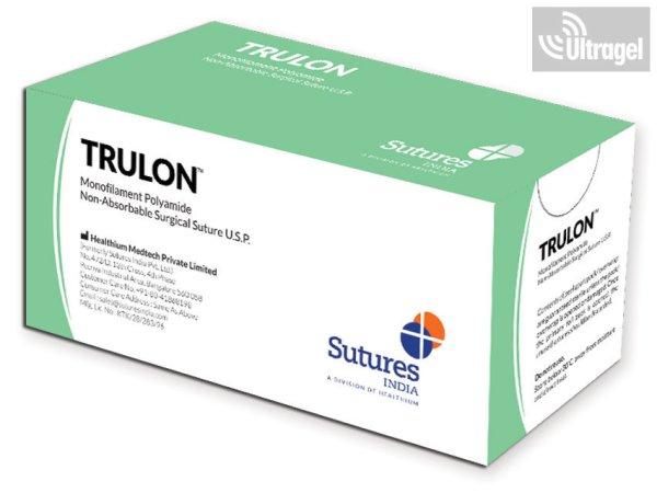 Varrófonal tűvel NEM felszívódó TRULON (Ethicon: ETHILON / NUROLON
megfelelője) 3/0 45cm 3/8 19mm - 12 db (17 méretben!)