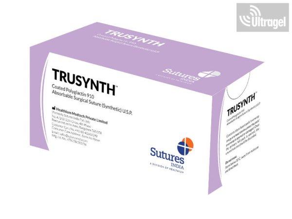 Varrófonal tűvel középtávon FELSZÍVÓDÓ TRUSYNTH (Ethicon VICRYL
megfelelője) (28-30nap) - 12 db (6 méretben!)