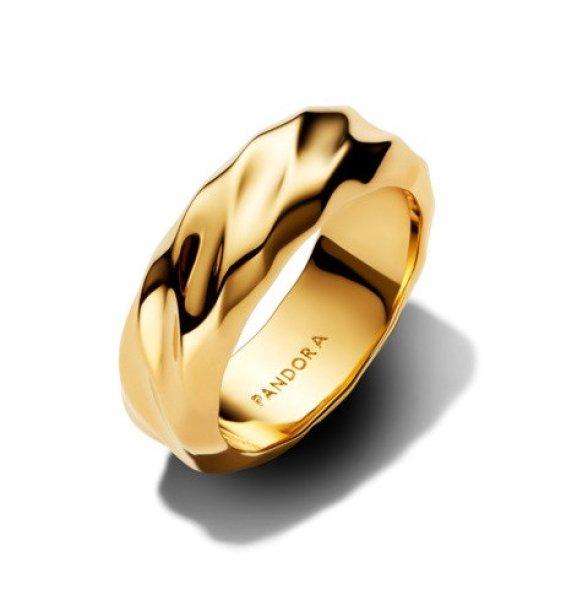 Pandora Jellegzetes aranyozott gyűrű Shine Essence 163886C00 52 mm