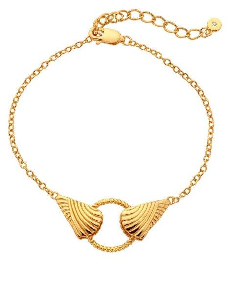 Hot Diamonds Aranyozott karkötő valódi gyémánttal Golden Edit Hope DL705