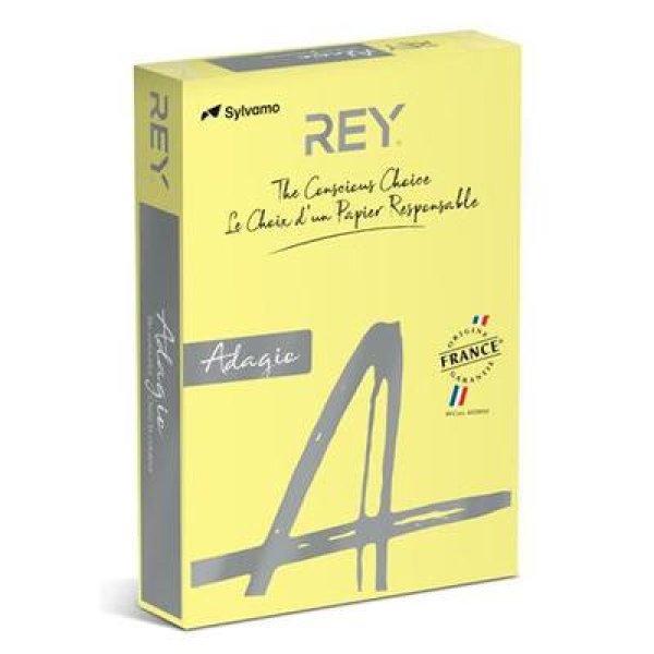 Másolópapír, színes, A4, 160 g, REY "Adagio", pasztell sárga 250
lap