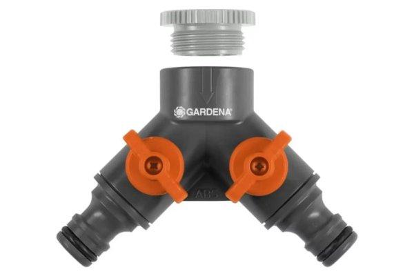 Gardena Kétutas csapcsatlakozó belső menettel 1/2"-3/4" x 1/2"
