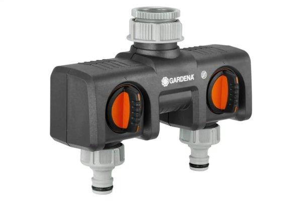 Gardena Kétutas csapcsatlakozó belső menettel 1/2"-3/4"-1" x
1/2"