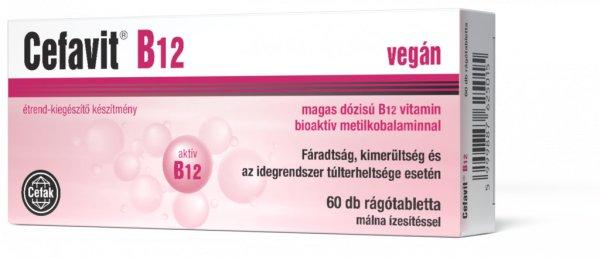 Cefavit B12 Vegán Rágótabletta 60Db