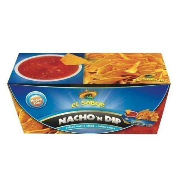 El Sabor Nacho Chips+Salsa Szósz 175G