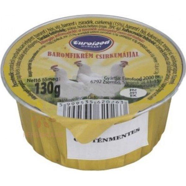 Gluténmentes Eurofood Baromfikrém Csirkemájjal 130G