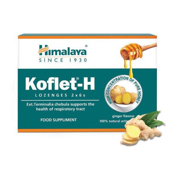 Himalaya Koflet-H Torokcukorka Gyógynövény Kivonatokkal És Mézzel Gyömbér
Ízesítéssel 12Db 